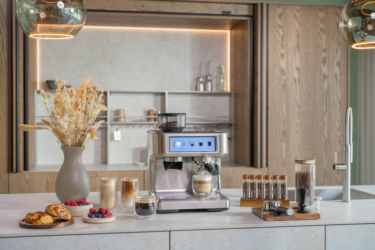 Aspire Expert på en köksbänk med frukost