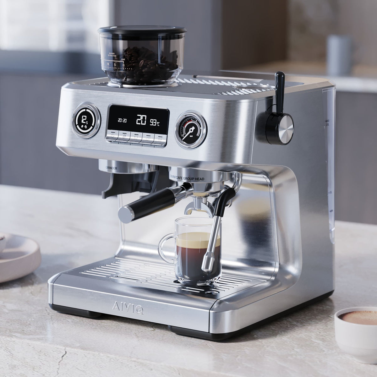 Aspire Advanced - Espressomaskin med kaffekvarn