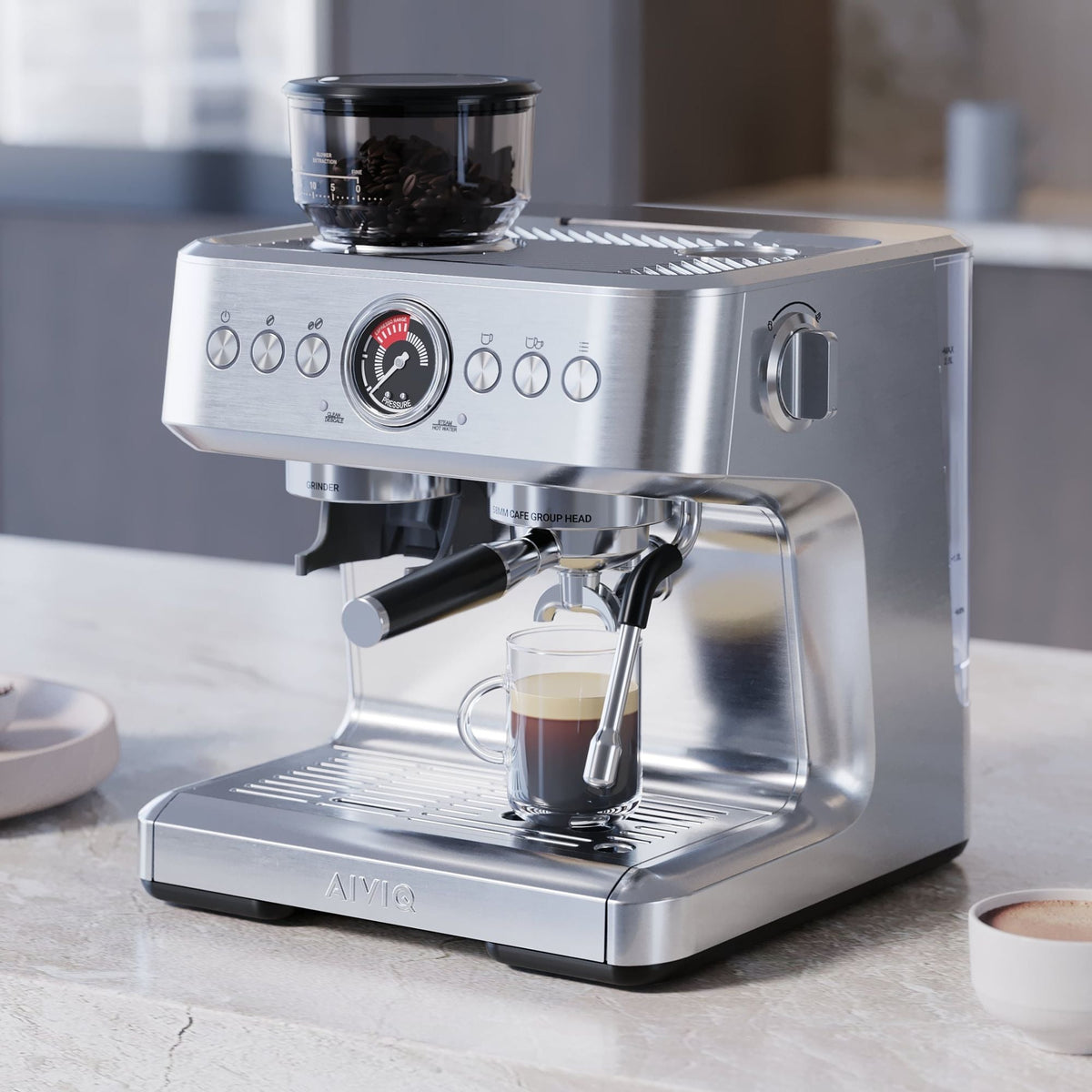 Aspire Brew - Espressomaskin med kaffekvarn