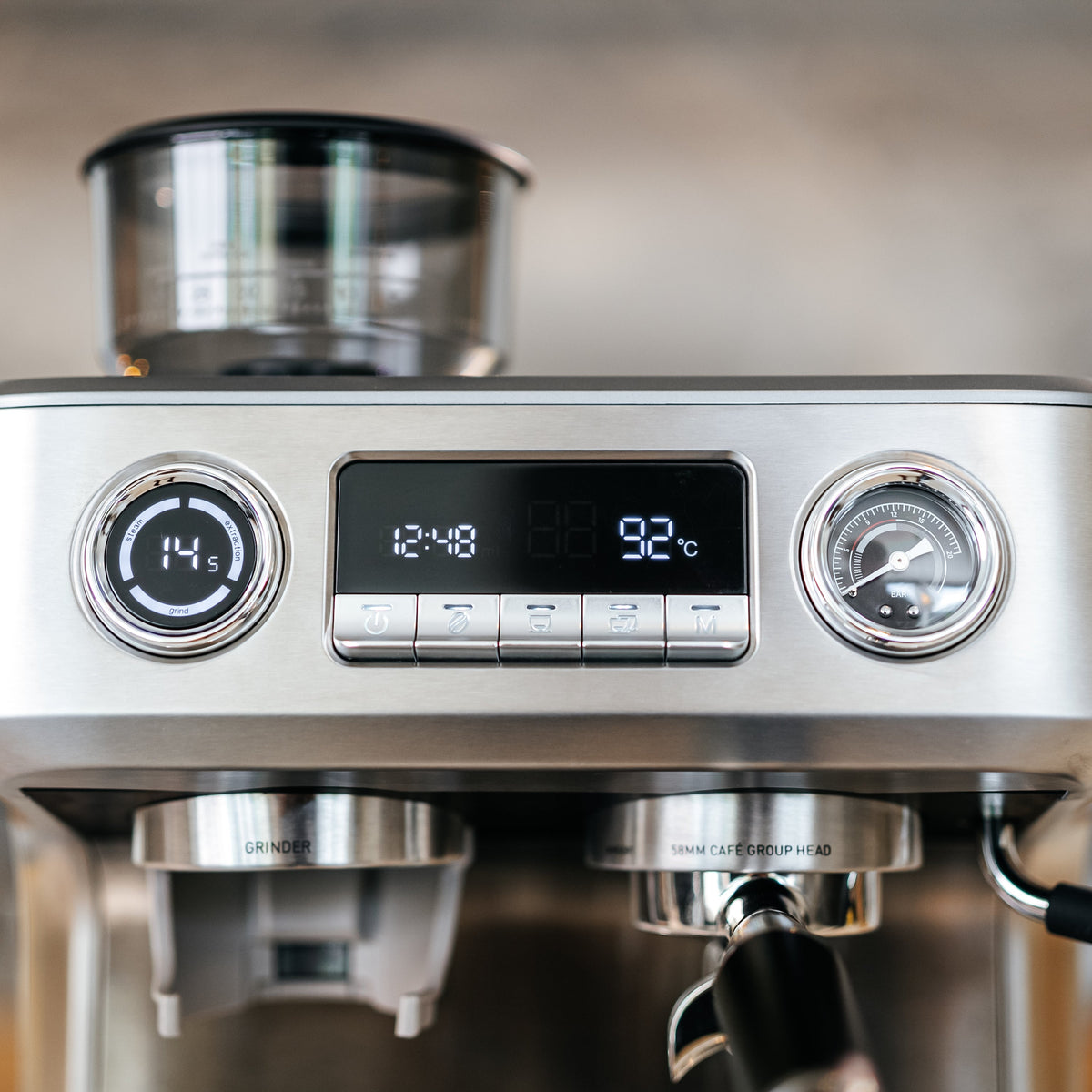 Aspire Advanced - Espressomaskin med kaffekvarn