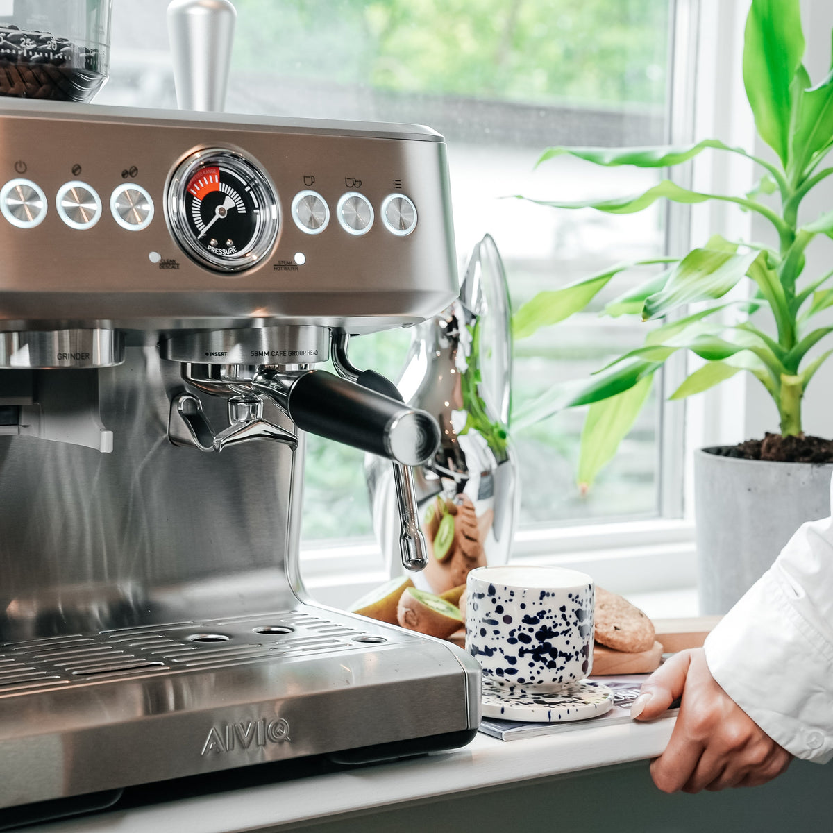 Aspire Brew - Espressomaskin med kaffekvarn