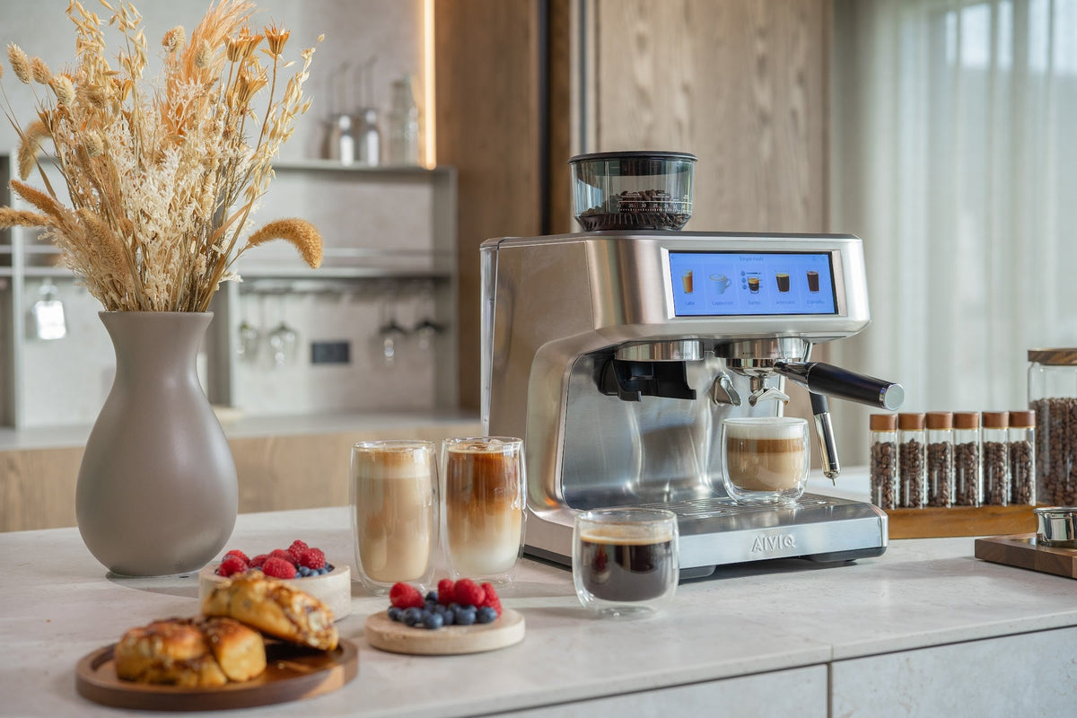 Latte vid en Aspire Brew