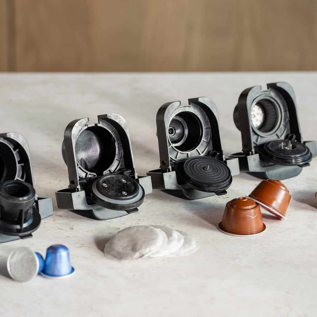 MultiBrew Pro: samma kapslar: fyra adaptrar