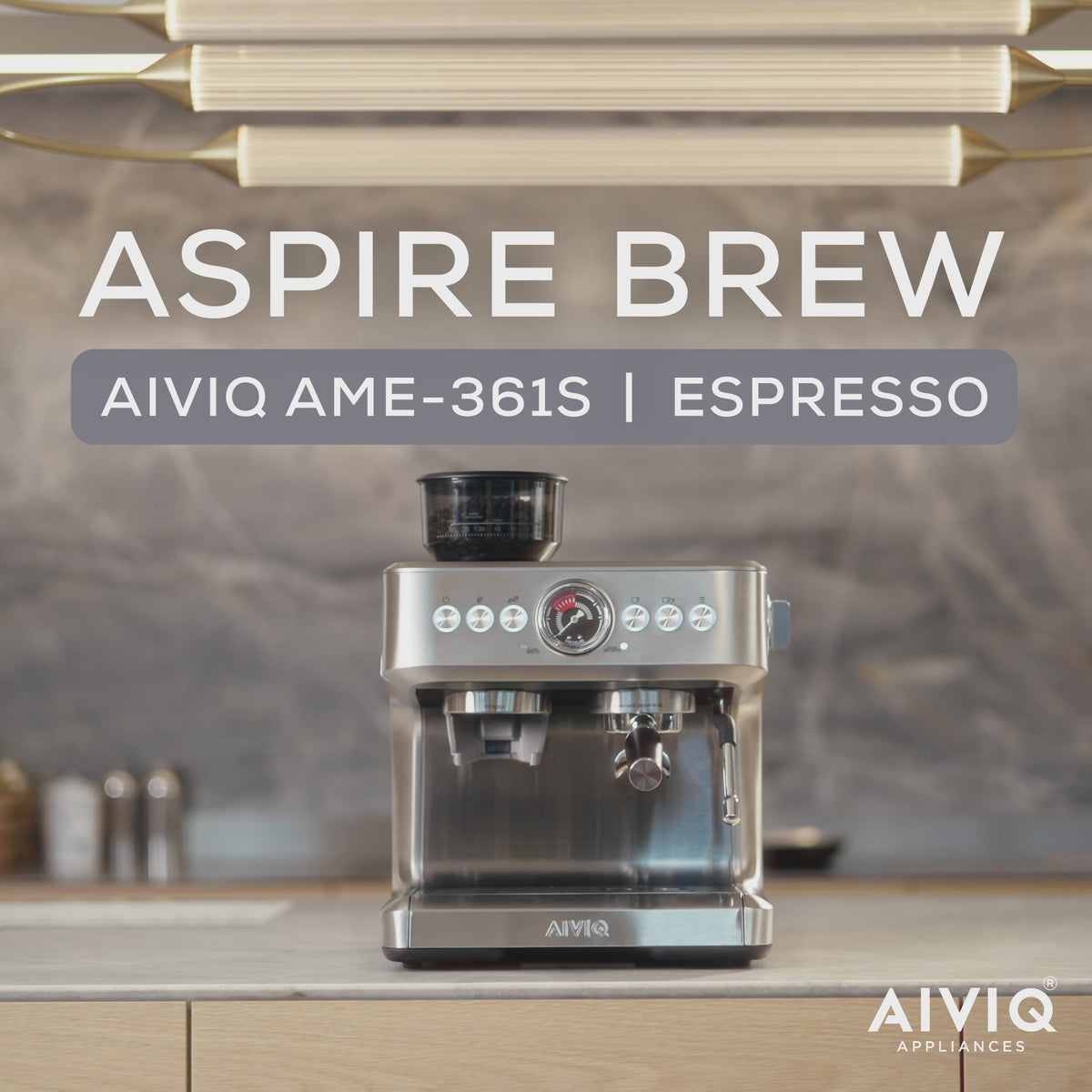 Aspire Brew - Espressomaskin med kaffekvarn