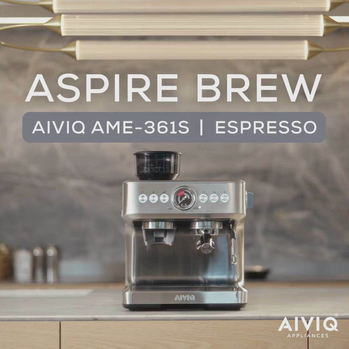 Aspire Brew - Espressomaskin med kaffekvarn